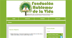 Desktop Screenshot of hablemosdelavida.com